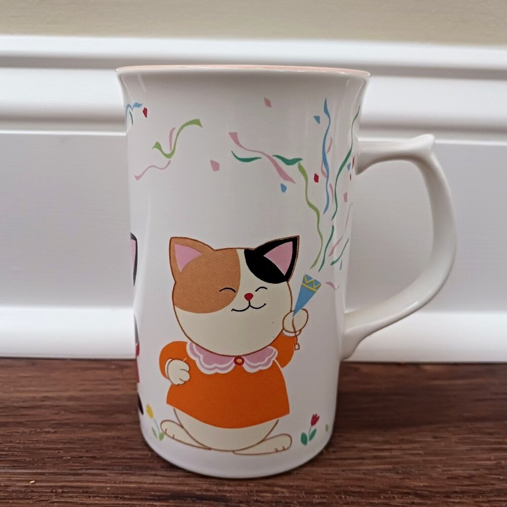 MIKASA Kitty Surprise Mug CC105 Cat Kitten Gifts Flowers Cup Birthday
